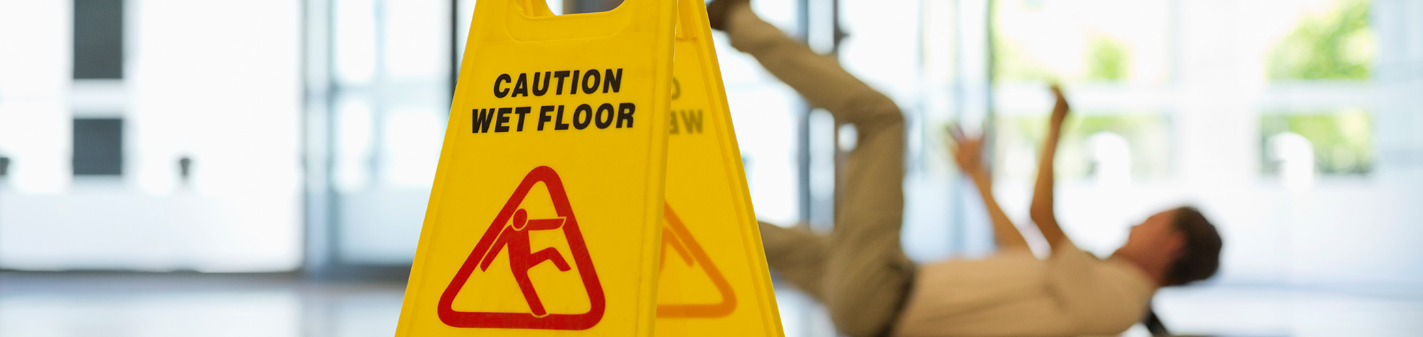 "Caution Wet Floor" sign